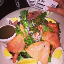 Gluten-free smoked salmon salad from O'Neill's Pub & Restaurant
